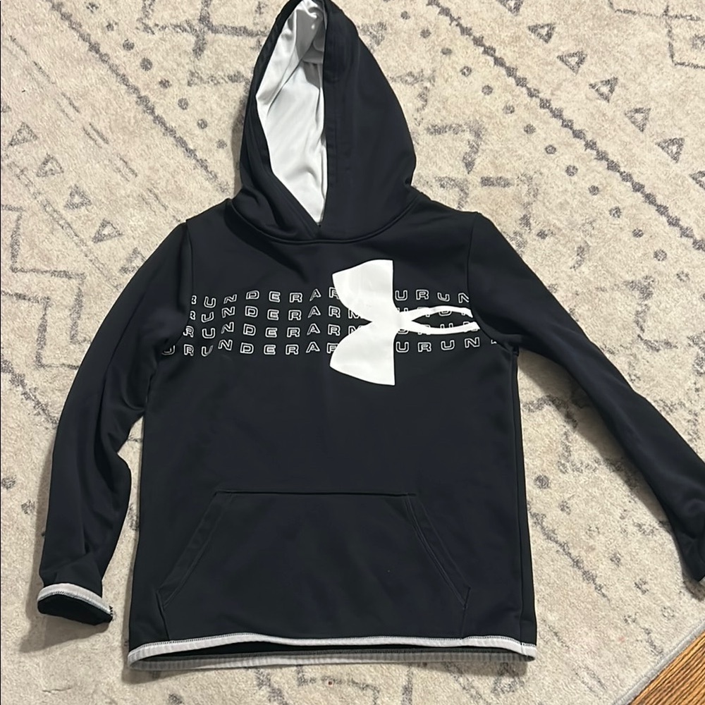 Under Armour Black Hoodie with Logo Kids
